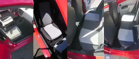 Avant / après d'un nettoyage réalisé à domicile par Dôme Auto Clean