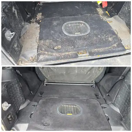 Nettoyage de voiture avant et après intervention