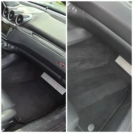 Nettoyage de voiture avant et après intervention
