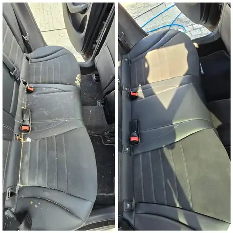 Comparaison avant et après un lavage à la main