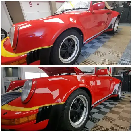 Comparaison avant et après un lavage à la main