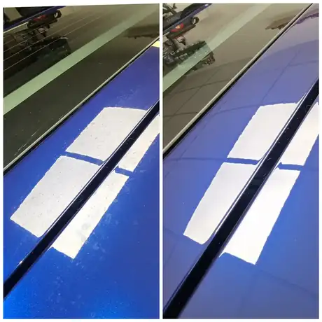 Comparaison avant et après un lavage à la main