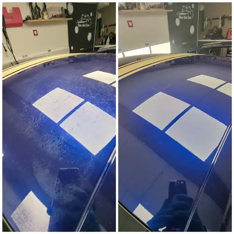 Nettoyage de voiture avant et après intervention