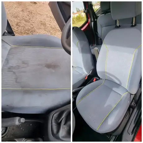 Nettoyage de voiture avant et après intervention