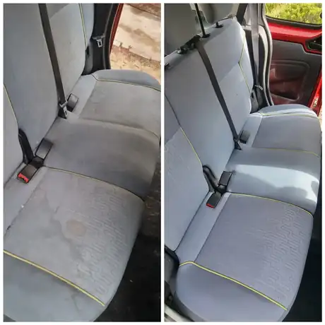 Nettoyage de voiture avant et après intervention