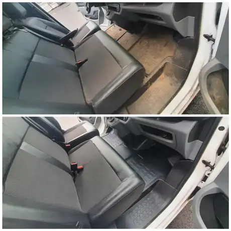 Comparaison avant et après un lavage à la main